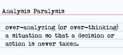 analysis paralysis mind negativity thinking overthinking 